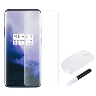 RURIHAI 3D Full Glue UV-schermbeschermer van gehard glas + UV-lamp voor OnePlus 7 Pro / 7T Pro