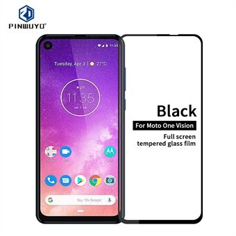 PINWUYO Volledig scherm Gehard glas Beschermfolie Anti-explosie voor Motorola One Vision / P50
