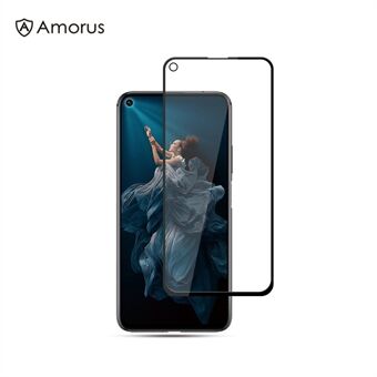 AMORUS Silk Printing Anti-explosie gehard glas Film op volledig scherm [Volledige lijm] voor Huawei Honor 20 Pro