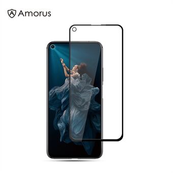 AMORUS Silk Printing Anti-explosie gehard glas Film op volledig scherm [Volledige lijm] voor Huawei Honor 20