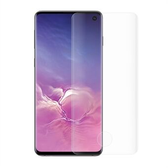 Gebogen schermbeschermfolie van gehard glas op volledige grootte voor Samsung Galaxy S10 (vingerafdruk ontgrendelen)