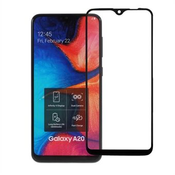 5D gebogen schermbeschermer van gehard glas op volledig scherm voor Samsung Galaxy A20e - Zwart