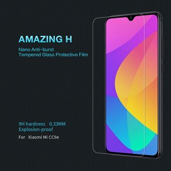 NILLKIN Amazing H Anti-burst gehard glazen schermbeschermfolie voor Xiaomi Mi CC9e / Mi A3