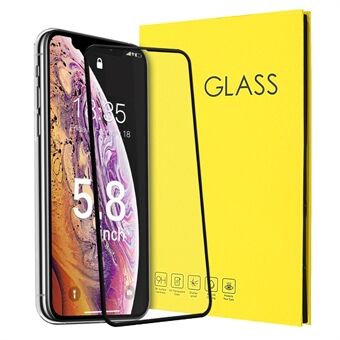 Film op volledig scherm in gehard glas voor iPhone 11 / XR 6.1 inch (2019) - Zwart