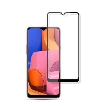 MOCOLO Silk Print HD Gehard Glas Volledige Lijm Volledige Dekking Screen Guard Film voor Samsung Galaxy A20s - Zwart