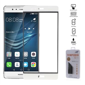 Voor Huawei P9 gehard glas screen protector film zeefdruk volledige dekking