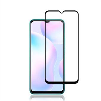 MOCOLO Silk Print Arc Edge Volledige dekking 9H gehard glas schermfilm voor Xiaomi Redmi 9A / 9C