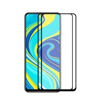 HOED Prince 2 stks/set volledige lijm full size 0.26mm 9H 2.5D gehard glas screen film voor Xiaomi Redmi Note 9S/Note 9 Pro/Note 9 Pro Max