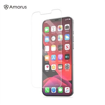 AMORUS HD-schermbeschermer van transparant gehard glas voor iPhone 12 Pro Max 6,7-inch