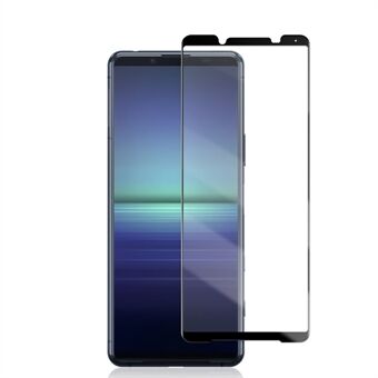 MOCOLO 3D gebogen volledige dekking gehard glasfilm voor Sony Xperia 5 II schermbeschermer volledig gelijmd zwart