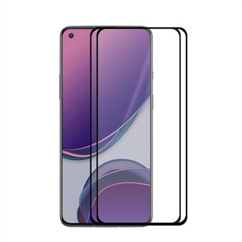 2 stuks / set HOED- Prince 0.26 mm 9H 2.5D full-glue full screen cover Screenprotector van gehard glas voor OnePlus 8T / 8T + 5G