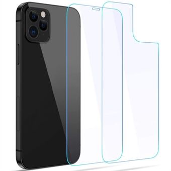 2.5D Arc Edge 9H schermfilm van gehard glas met film aan de achterkant voor iPhone 12 Pro Max