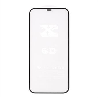 Volledig scherm 6D Cold Carving gehard glasfilm (volledige lijm) voor iPhone 12 Pro Max