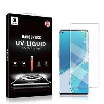 MOCOLO Ultra Clear Volledige Dekking 3D Gebogen Scherm Ontwerp UV Vloeibaar Gehard Glas Screen Protector voor OnePlus 9 Pro