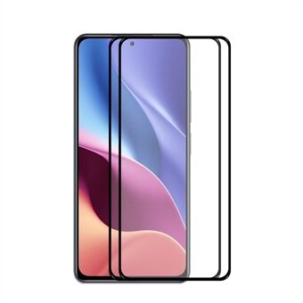 2 stks / set HAT Prince Ultradunne 0.26 mm 9H 2.5D Ultra Clear Complete Cover Gehard glas Screenprotector Volledig zelfklevend voor Xiaomi Redmi K40 / K40 Pro/ K40 Pro + / Mi 11i / Poco F3