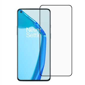 Full size cover volledig zelfklevende zeefdruk screenprotector van gehard glas voor OnePlus 9R