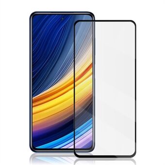 MOCOLO 3D gebogen Edge gehard glas volledig schermbeschermer voor Xiaomi Poco X3 Pro [zijlijm] - zwart