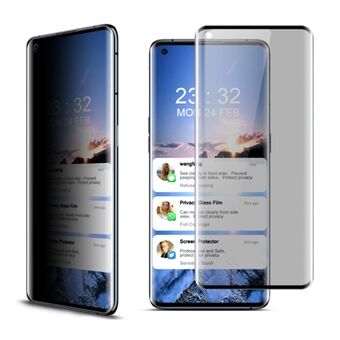 IMAK Anti-Peep 3D Gebogen Volledige Dekking Gehard Glas Screen Protector voor Oppo Find X3 Pro / Oppo Find X3