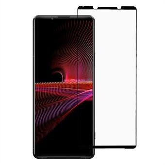 RURIHAI Ultra Dun 0,26 mm 2.5D Solid Defense Gehard Glas Screen Protector [Volledig Gelijmd] voor Sony Xperia 1 III 5G