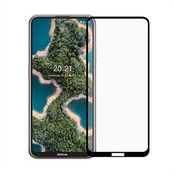 Anti-explosie gehard glasfilm Ultra heldere zwarte randen volledig zelfklevende schermbeschermer voor Nokia X10 / X20