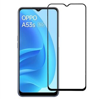 Anti-kras volledige lijm zijde print gehard glas schermvullende beschermende film voor Oppo A53s