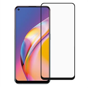 Anti-kras Volledige Lijm Zijde Print Volledig scherm Cover Gehard Glas Beschermfolie voor Oppo A94/F19 Pro