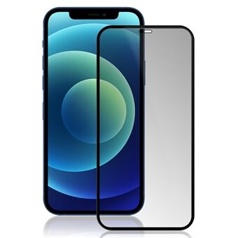 MOCOLO 3D Gebogen Anti-peep Gehard Glas Screen Protector voor iPhone 12 6.1 Inch / 12 Pro 6.1 Inch - Zwart