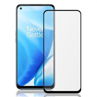 MOCOLO Anti-explosie Volledig scherm Cover Zeefdruk High Definition Gehard Glas Volledige zelfklevende beschermer voor OnePlus Nord N200 5G - Zwart