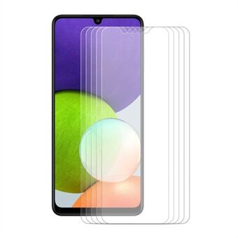 5 stks / set HAT Prince 0.26mm 9H 2.5D Anti-kras Gehard Glas Screen Protector voor Samsung Galaxy A22 4G (EU-versie)