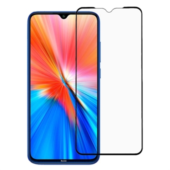 CALANS ondoorzichtige zeefdruk op volledige grootte Ultraheldere gehard glasbeschermer volledige lijm voor Xiaomi Redmi Note 8 2021