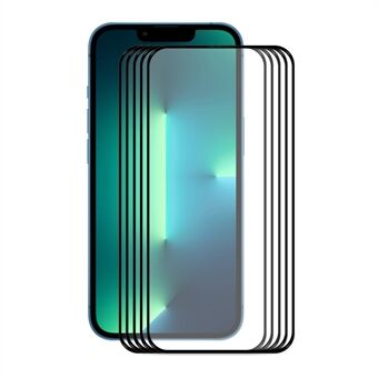 5 stks/set HAT Prince 0.26mm 9H 2.5D Full-coverage volledig zelfklevende screenprotector van gehard glas voor iPhone 13 Pro Max 6.7 inch