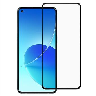 RURIHAI Volledig Adhesive 0.26 mm Ultradunne 9H-hardheid 2.5D Edge Solid Defense, gehard glas Screenprotector voor Oppo Reno6 E