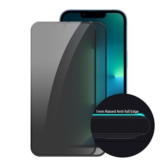 2 stks/set HAT Prince Volledige Dekking Volledige Adhesive 9H Hardheid HD Anti- Spy Anti-Peep Gehard Glas Screen Protector voor iPhone 13/13 Pro 6.1 inch