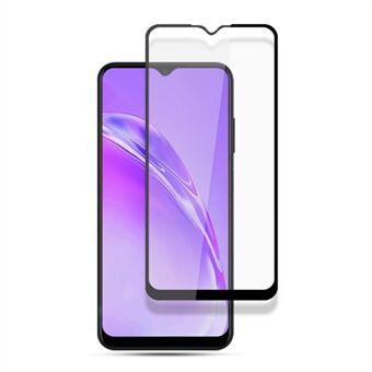 MOCOLO Silk Print Full Glue Ultra Clear Gehard Glas Full Screen Protector voor Samsung Galaxy A03s (164,2 x 75,9 x 9,1 mm) - Zwart