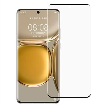 RURIHAI 3D Gebogen Hot Bend Side Lijm 0.3mm Ultra Dunne HD Clear Anti-kras Gehard Glas Screen Protector voor Huawei P50 Pro