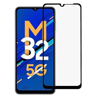 RURIHAI volledige dekking volledige zelfklevende 2.5D secundaire verharding aanraakgevoeligheid hoge aluminium-silicium glas beschermende film voor Samsung Galaxy M32 5G