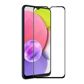 HOED- Prince Ultra Clear full size full zelfklevende Anti-vingerafdruk zijdeprint 6D gehard glas screen protector voor Samsung Galaxy A03s (164,2 x 75,9 x 9,1 mm)