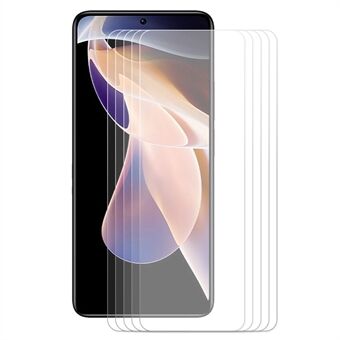 HOED Prince 5 stks / set Anti-explosie Edge 0.26mm 9H 2.5D Gehard Glas Telefoon Screen Protector voor Xiaomi Redmi Note 11 5G / Poco M4 Pro 5G