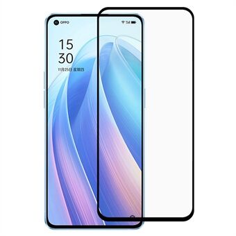 RURIHAI Secundaire schermfolie van gehard glas 0.26 mm volledig zelfklevende 2.5D anti-kras screenprotector voor Oppo Reno7 5G