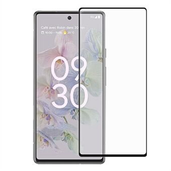 Voor Google Pixel 6a Hard Anti-vingerafdruk AGC Glas HD Clear Screen Protector Volledige Dekking Volledig zelfklevende Zwarte Edge Gehard Glas Screen Protector