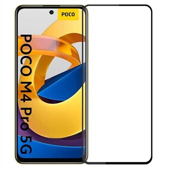 PINWUYO Smooth Touch Anti-explosie Volledige lijm Anti-vingerafdruk 9H Volledig scherm Gehard glas Screenprotector voor Xiaomi Poco M4 Pro 5G / Redmi Note 11 5G