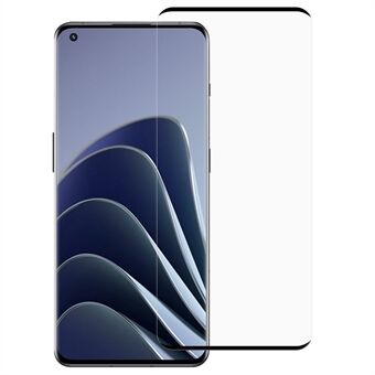 Silk Print Screen Protector voor OnePlus 10 Pro 5G, HD volledig bedekkende zijdelingse zelfklevende film van gehard glas