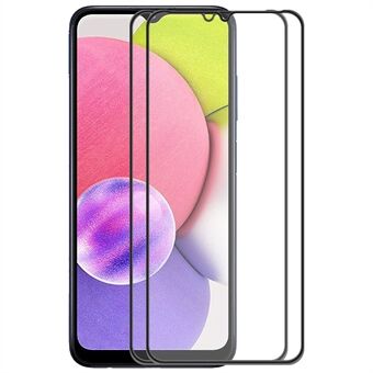 ENKAY 2 stuks / pak schermbeschermer voor Samsung Galaxy M32 5G / Galaxy A32 5G, volledige dekking volledige lijm HD Clarity gehard glasfilm, Scratch , eenvoudige installatie