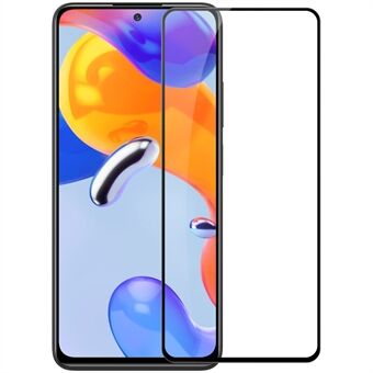 NILLKIN CP+PRO voor Xiaomi Redmi Note 12 Pro 4G / 11 Pro 4G (MediaTek) / Note 11 Pro 5G (Qualcomm) 9H Ultra-slanke volledige schermbescherming van gehard glas AGC Glass Screen Film.