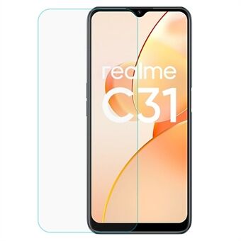 Voor Realme C31 Touch Nauwkeurige Screen Protector HD Helderheid 0.3 mm Dikte Gehard glas Anti-kras film