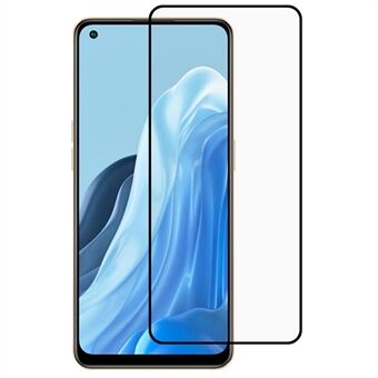 Volledige Lijm Ultra Clear Silk Printing Gehard Glas Film voor Oppo Reno7, High Definition Oleophobic Full Screen Covering Protector Film