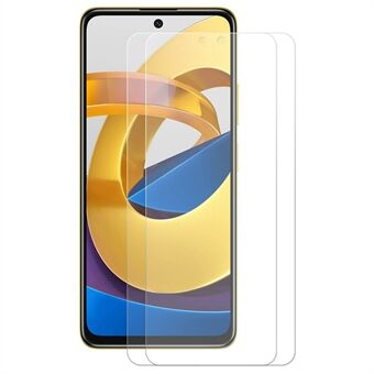 HOED Prince 2 stks/pak voor Xiaomi Poco M4 Pro 5G Krasbestendig HD Volledige Lijm 2.5D Arc Edge 0.26mm 9H Gehard Glas Film Screen Protector