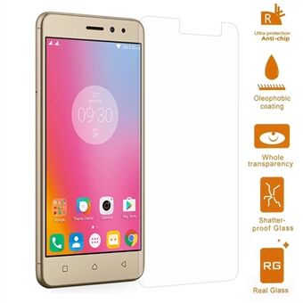 Voor Lenovo K6 Power Gehard Glas Screen Protector 0.3mm (Arc Edge)