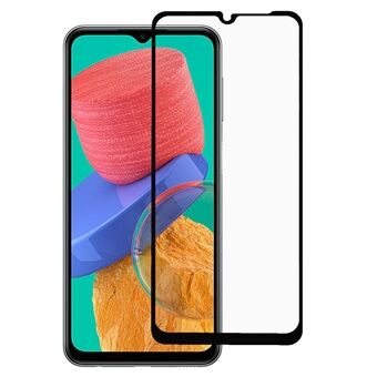 Voor Samsung Galaxy M33 Volledige Cover Gehard Glas Screen Protector Hoge Duidelijkheid Volledige Lijm Zijde Afdrukken Anti-Shatter Film: