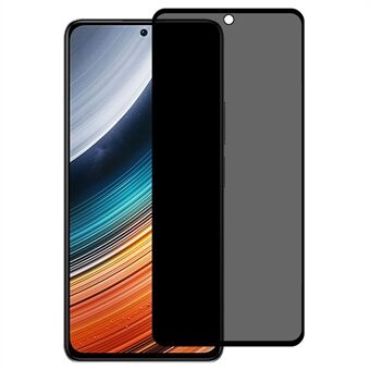 Anti-spion Gehard Glas Film voor Xiaomi Redmi K40S, zeefdruk Volledige Cover Volledige Lijm Anti-Peep Privacy Screen Protector